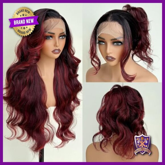 26-Inch Pre-Plucked Body Wave Synthetic Wig with HD Lace Front main image 4